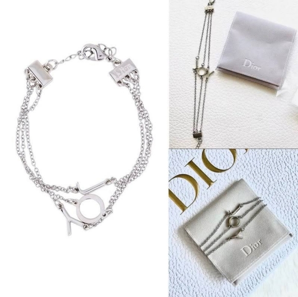 NEW DIOR SILVER BRACELET - Picture 1 of 8